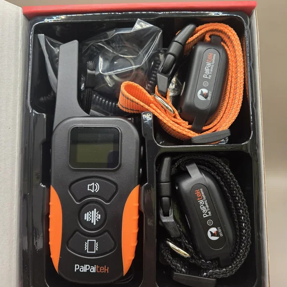 Humane Dog Training Collar 2pk Black & OrangeNo Prongs Uses Vibration And Sound